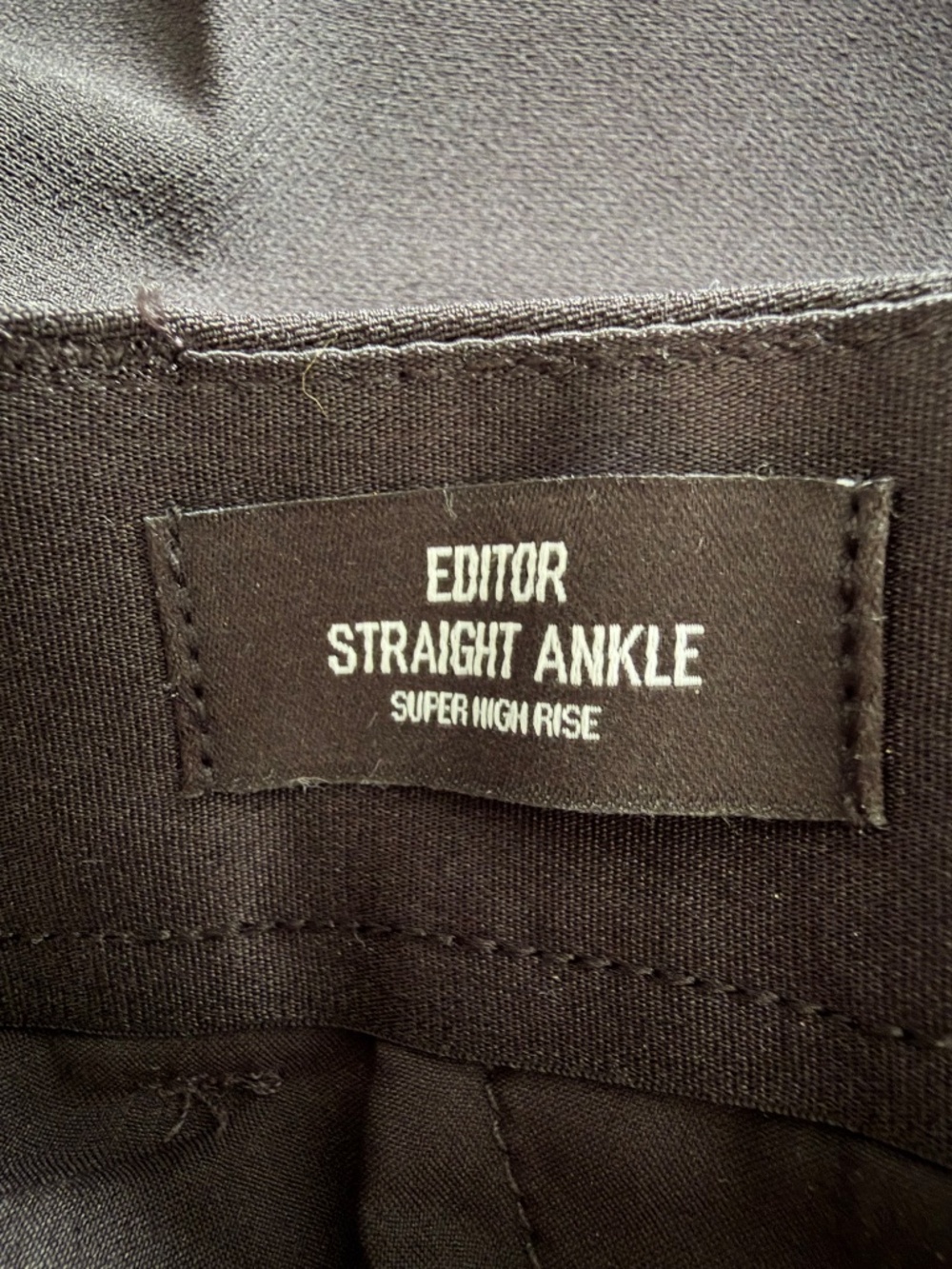 EXPRESS Editor Super High Rise Straight Ankle Pants - Picture 6 of 8